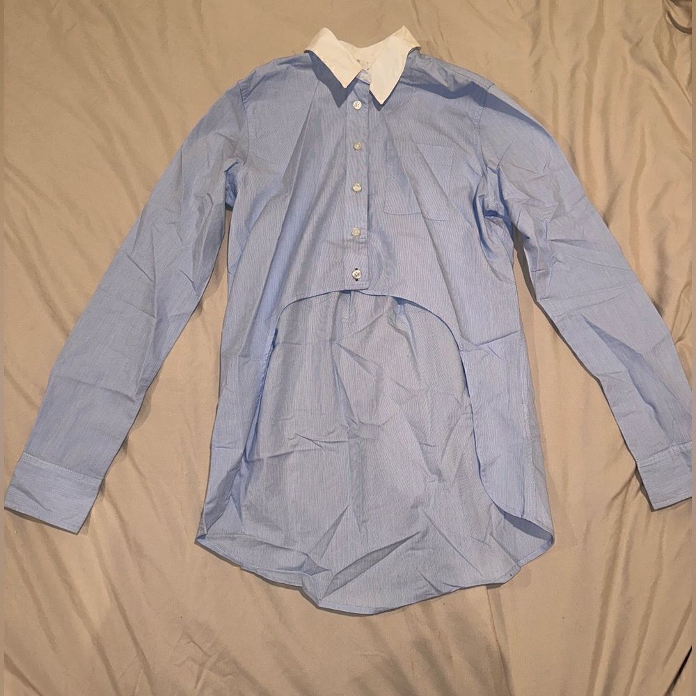 Jonathan Simkhai size XS button down cropped top